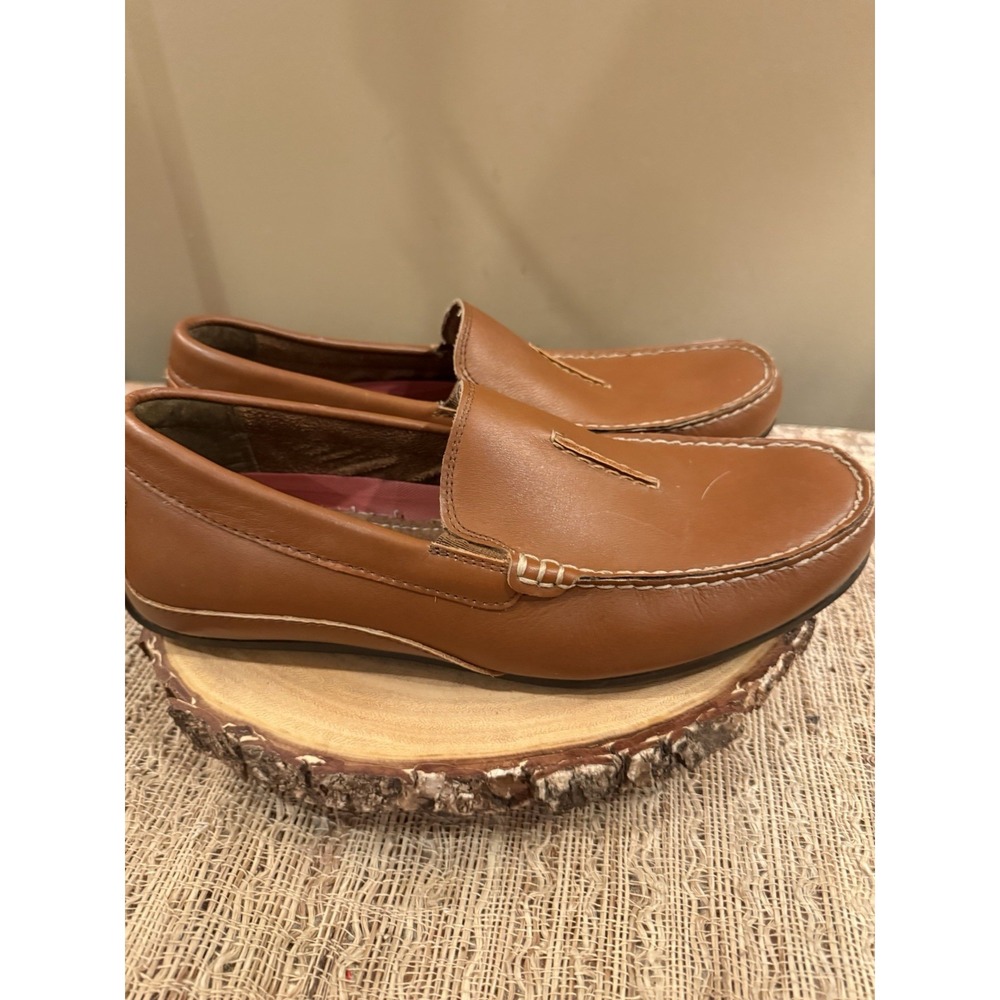 Florsheim Throttle Moc Toe Venetian Driver Men's Slip Loafers Cognac 9.5 New